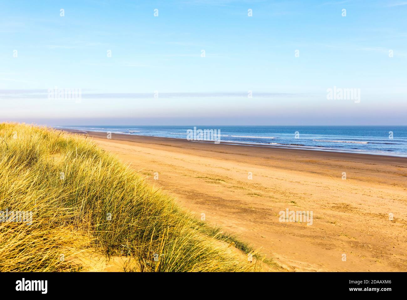 Mablethorpe, Lincolnshire, Regno Unito, spiaggia di Mablethorpe, lungomare di Mablethorpe, costa di Mablethorpe, mare di Mablethorpe, Regno Unito di Mablethorpe, mare Foto Stock