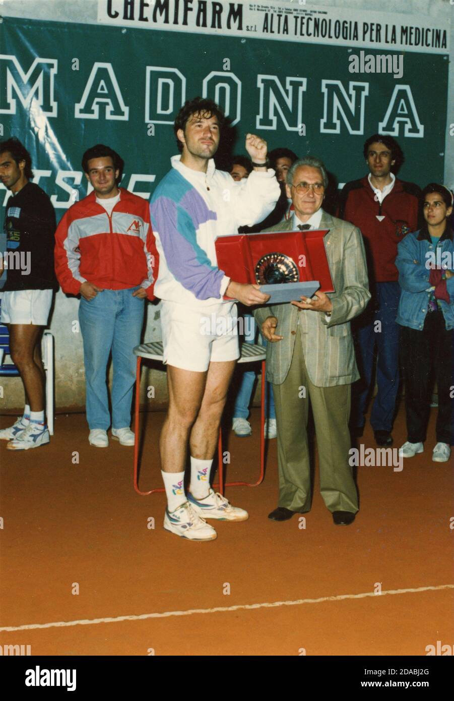 Tennista italiano Massimiliano Narducci, Italia anni ottanta Foto stock -  Alamy