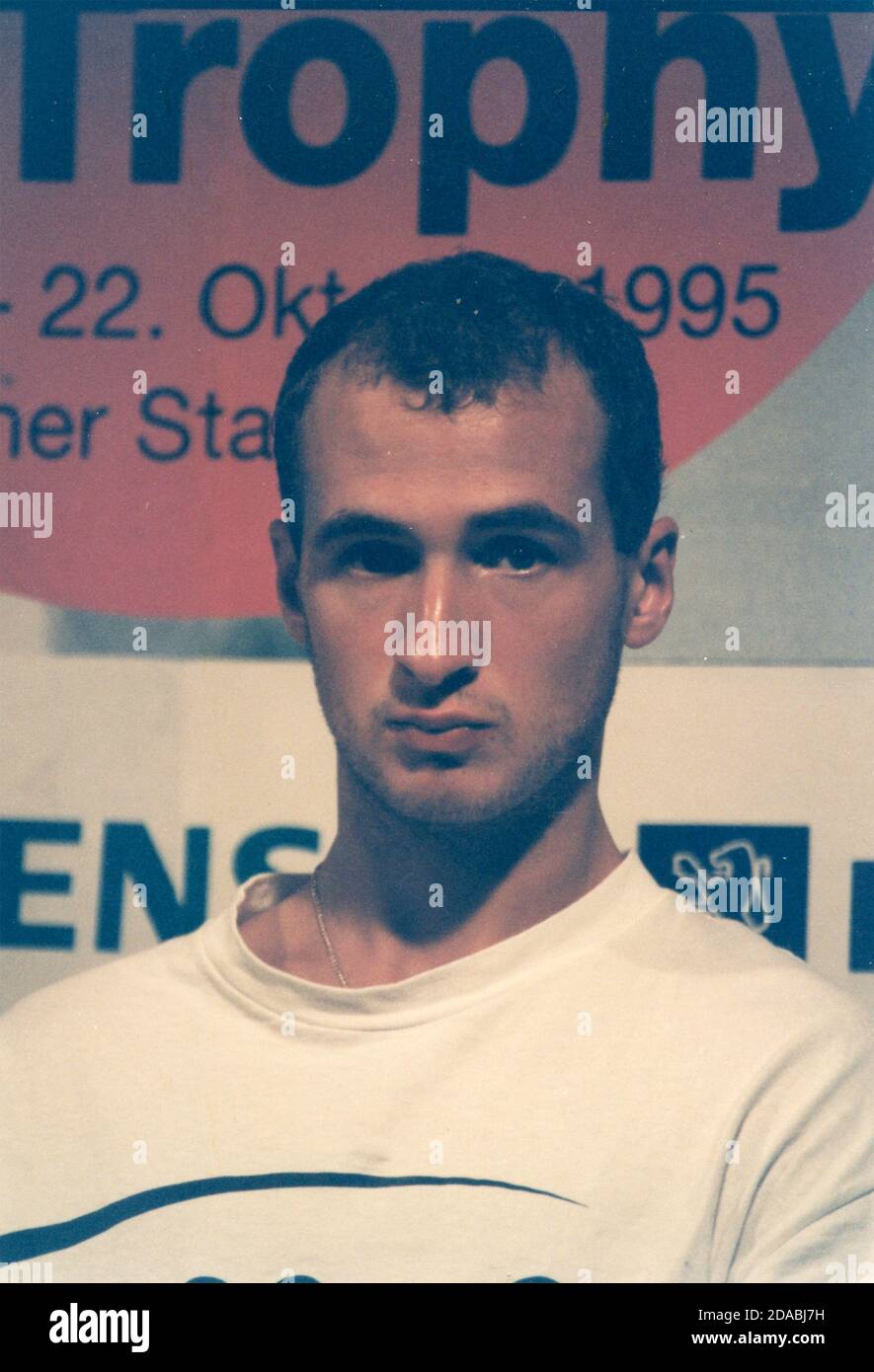 Il tennista ucraino Andrei Medvedev, 1995 Foto Stock