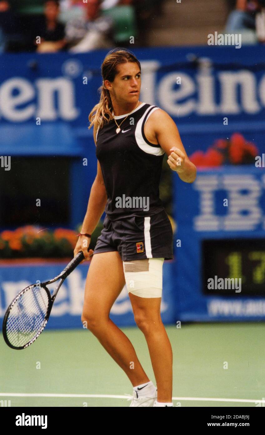 Tennista francese Amelie Mauresmo, Australian Open 1999 Foto stock - Alamy