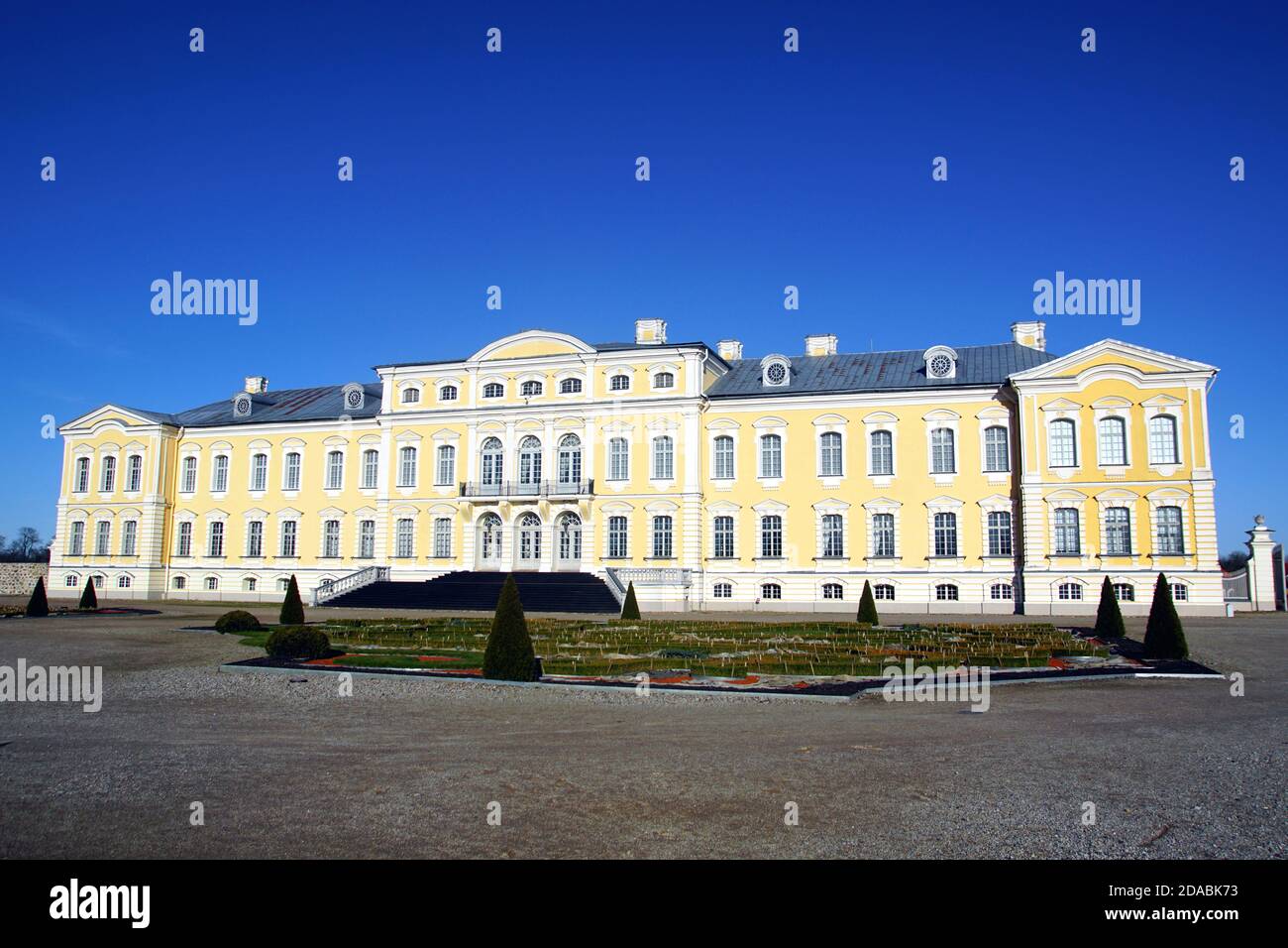 Rundale Palace a Pilsrundale, Lettonia Foto Stock