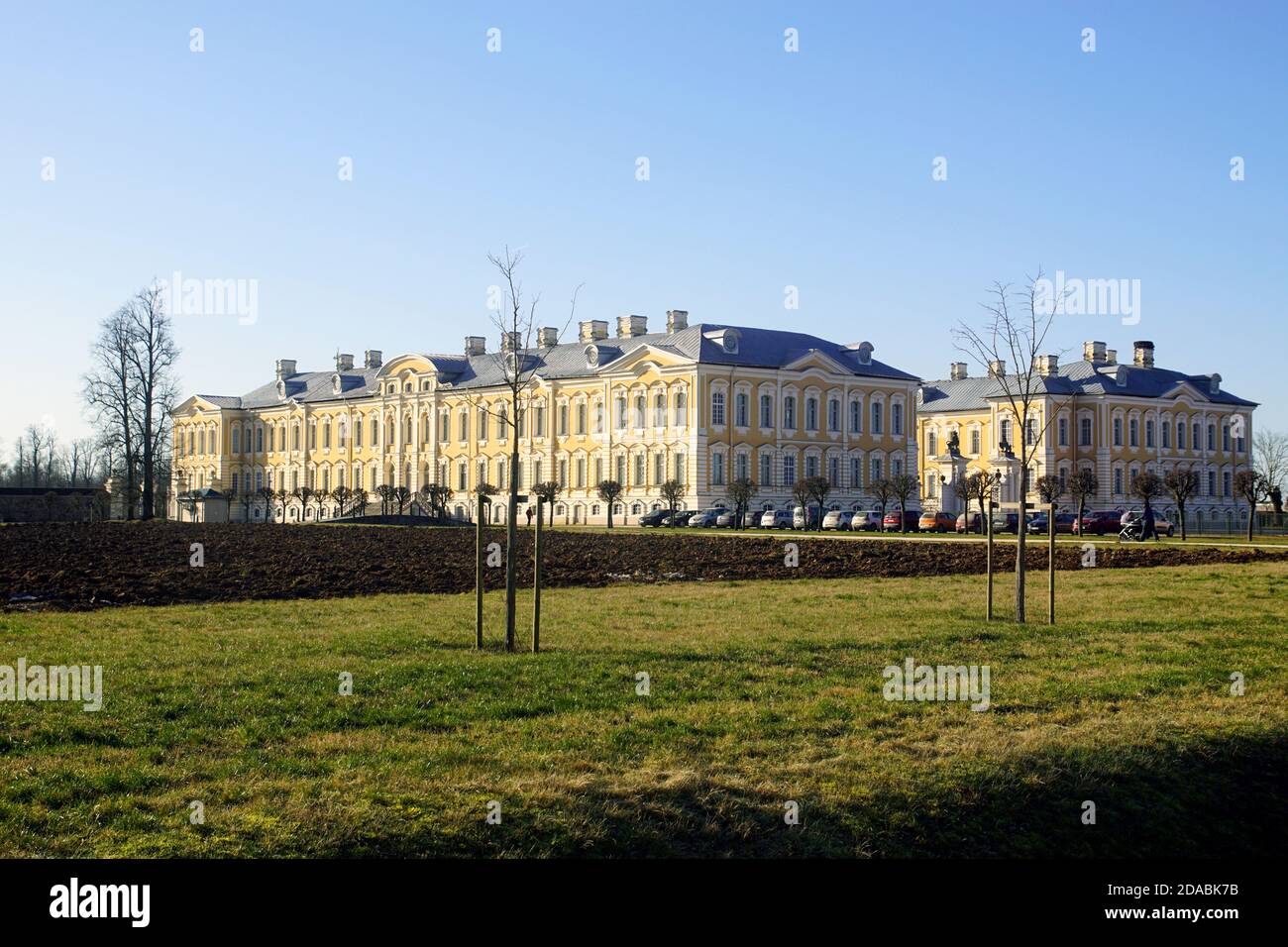 Rundale Palace a Pilsrundale, Lettonia Foto Stock