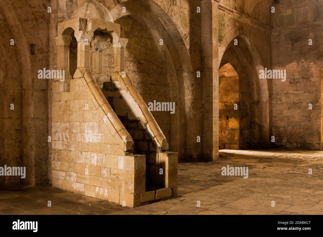 Crac de chevalier Siria 2009 interno meglio conservato del Crusader castelli Foto Stock