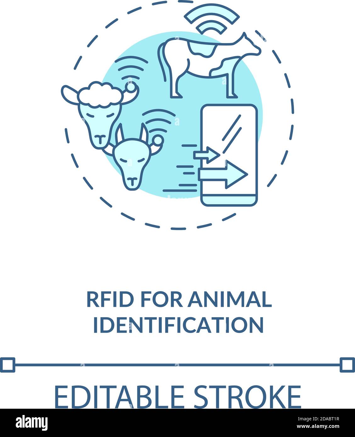 Identificazione a radiofrequenza rfid Immagini Vettoriali Stock - Alamy