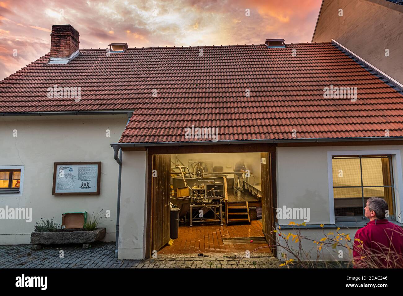 Birreria tradizionale Zoigl a Falkenberg, Germania Foto Stock
