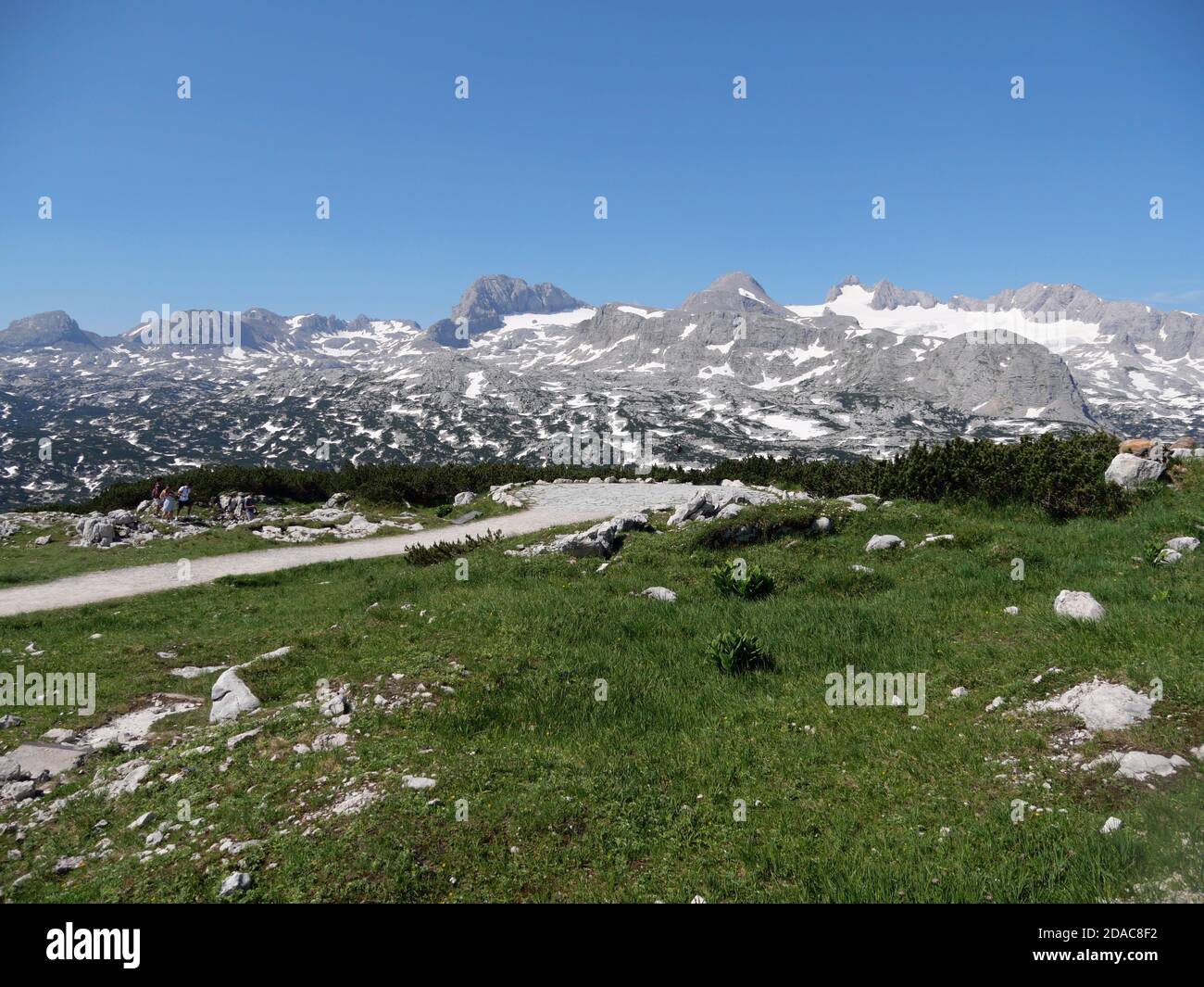 Paesaggio carsico sull'altopiano di Dachstein Foto Stock