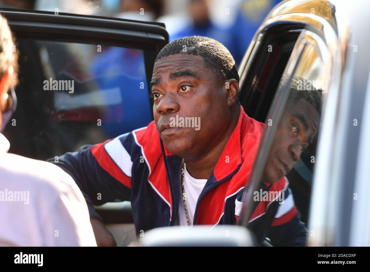 Tracy Morgan presenta commenti all'apertura del Marcy Houses Community Center il 6 novembre 2020 a Brooklyn, New York. Foto Stock