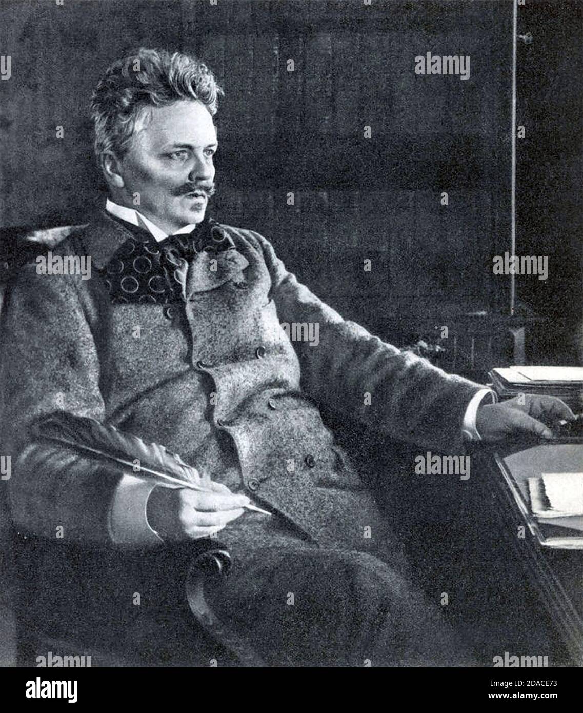 AUGUST STRINDBERG (1849-1912) drammaturgo svedese circa 1900 Foto Stock