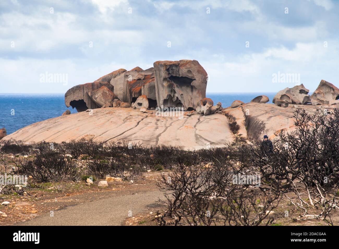 Remarkable Rocks, Flinders Chase National Park, Kangaroo Island, Australia del Sud Foto Stock