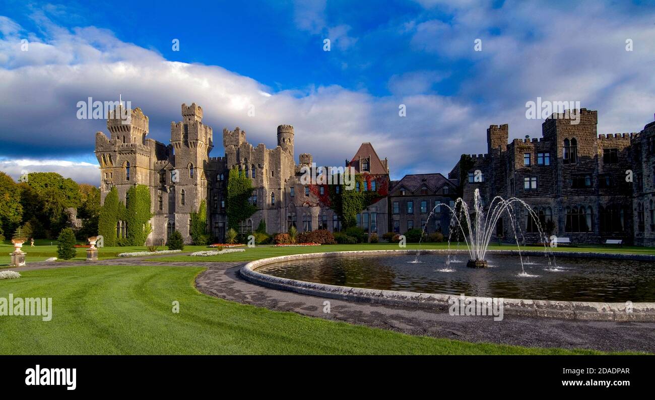 Ashford Castle Hotel, Cong Co. Mayo, Irlanda Foto Stock