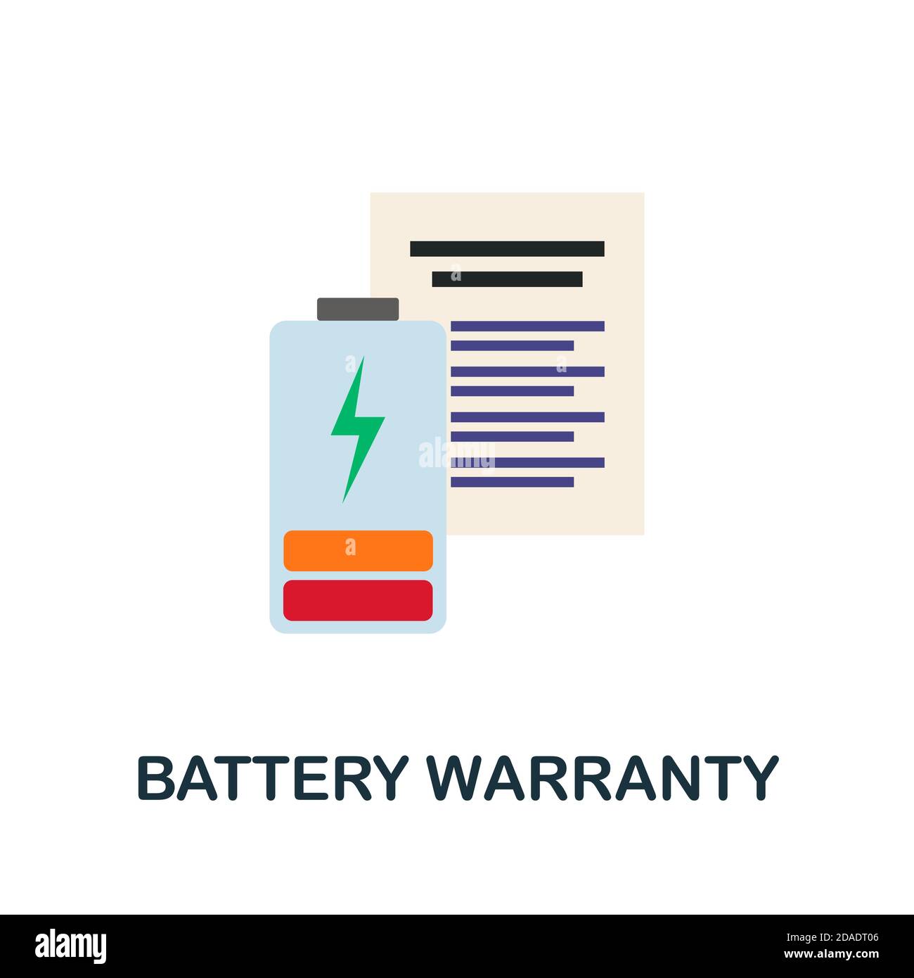 Icona della garanzia della batteria. Elemento semplice della collezione di  veicoli elettrici. Creative Battery Warranty icona per il web design,  modelli, infografiche e Immagine e Vettoriale - Alamy