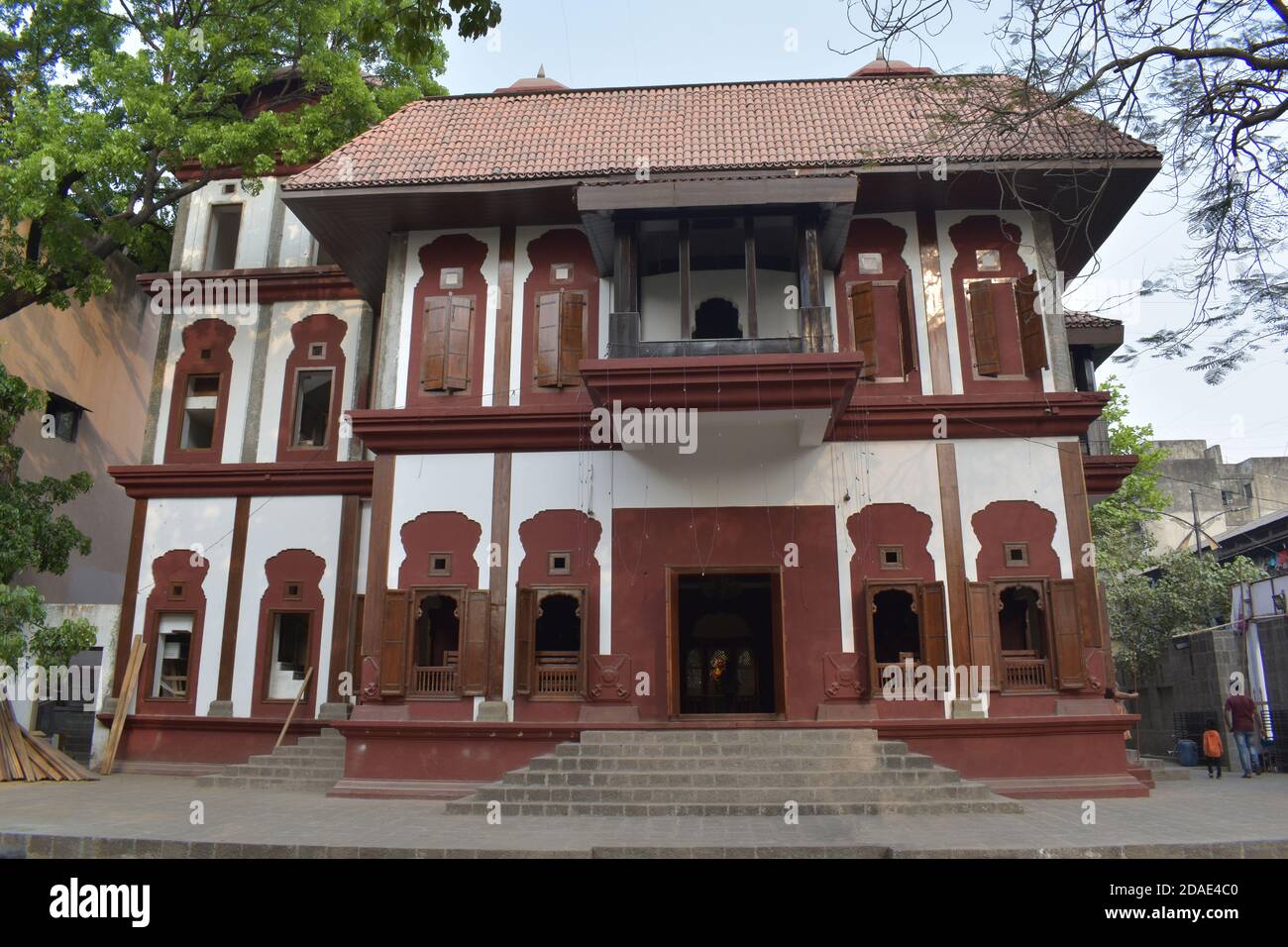 Lal Mahal - questa residenza per l'infanzia di Chhatrapati Shivaji Maharaj, Pune City. Questo edificio e' ricostruito nella stessa posizione Foto Stock