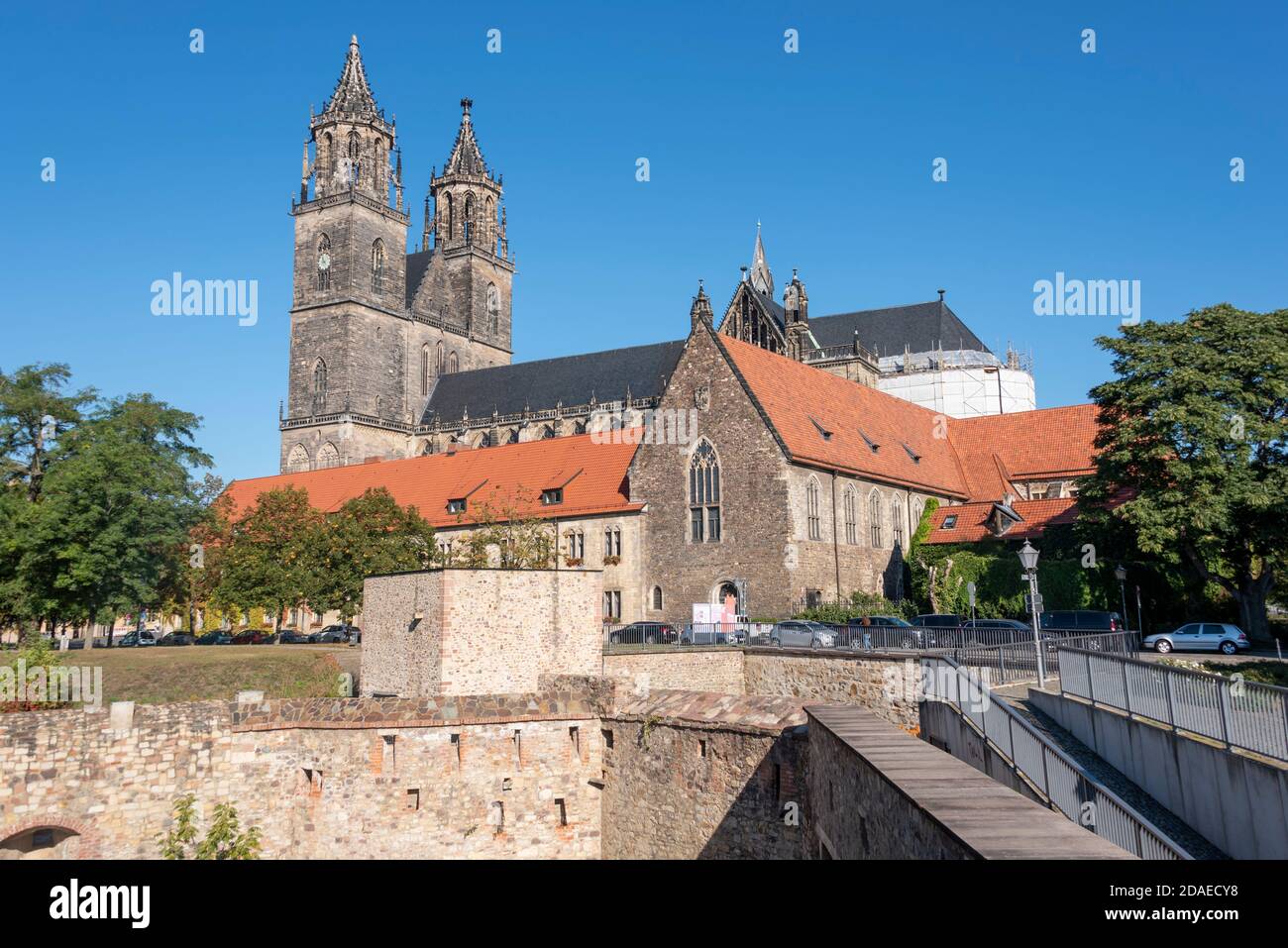 Germania, Sassonia-Anhalt, Magdeburgo, Cattedrale di Magdeburgo Foto Stock