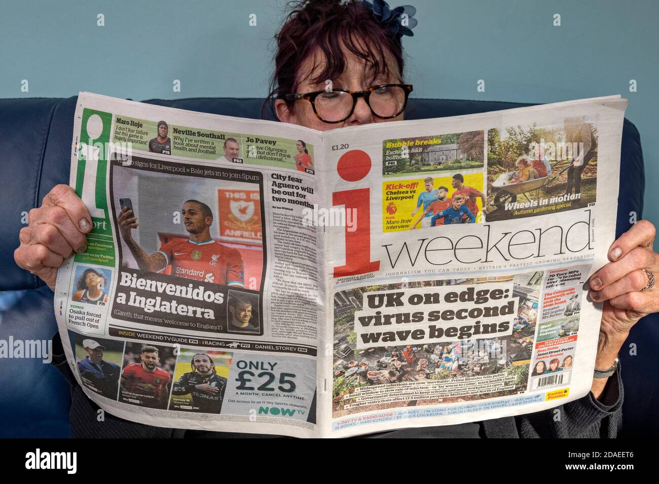 I giornale del fine settimana Foto Stock