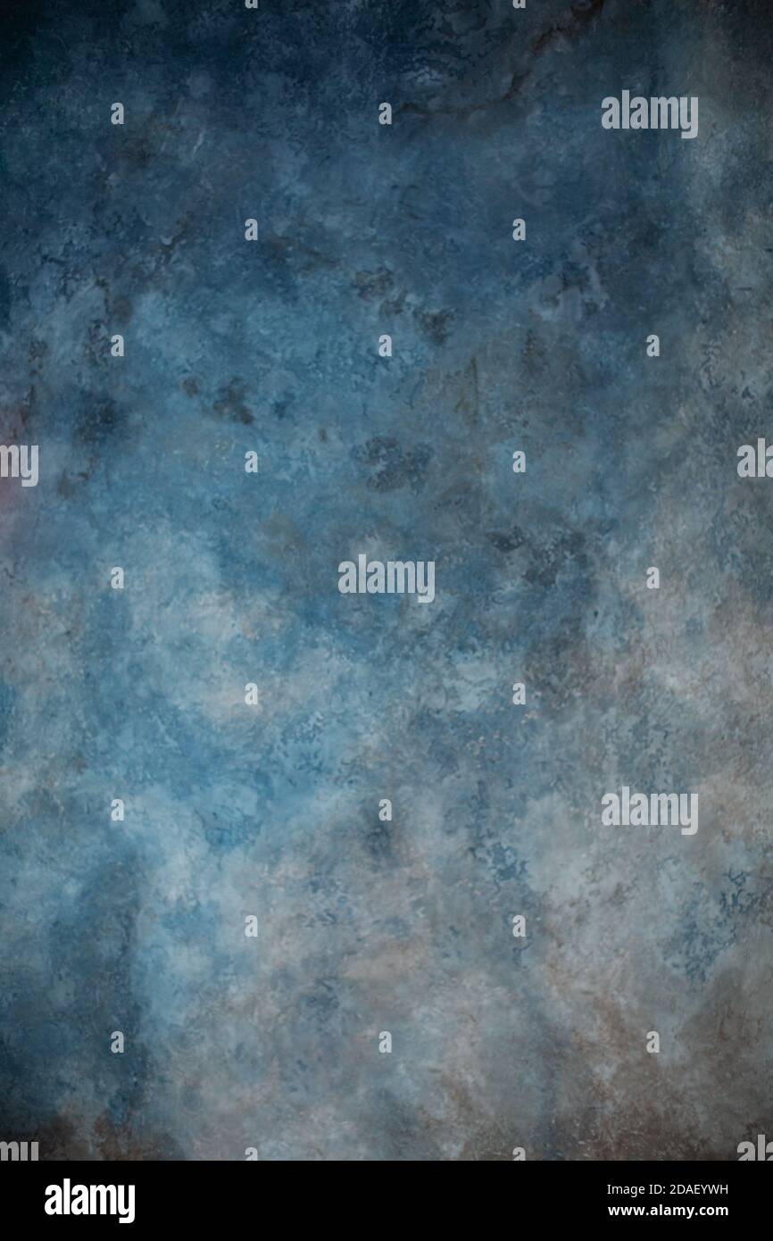 texture telefono blu acquerello, foto con effetto rumore Foto Stock