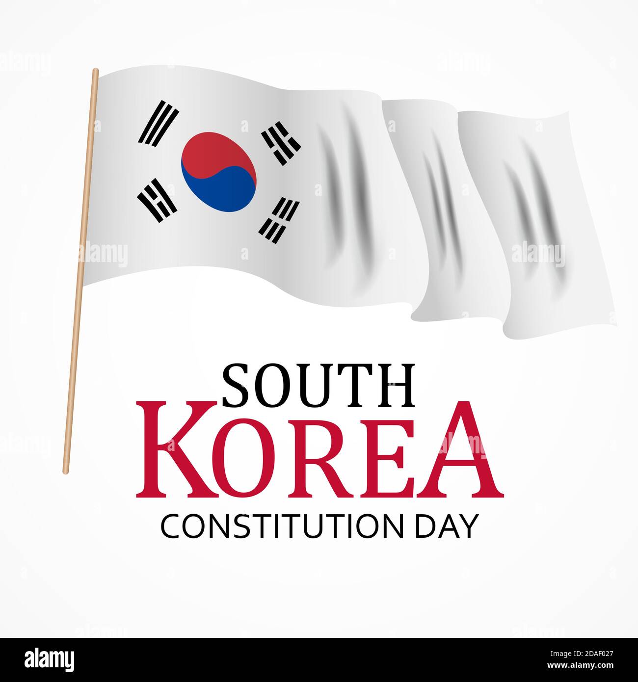Corea del Sud Costituzione giorno sfondo Illustrazione Foto Stock