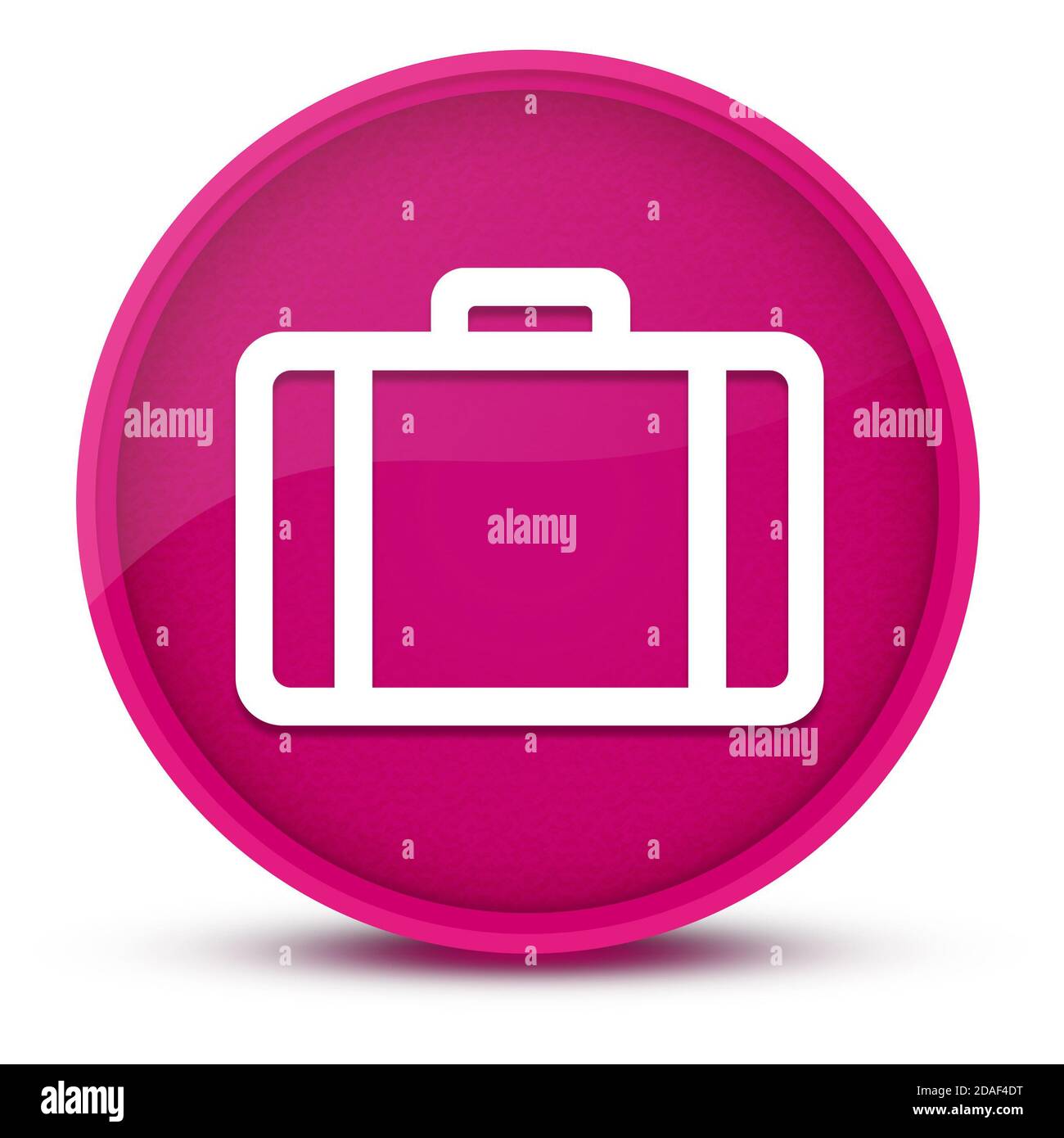 Elegante valigetta rosa lucido pulsante rotondo illustrazione astratta Foto Stock