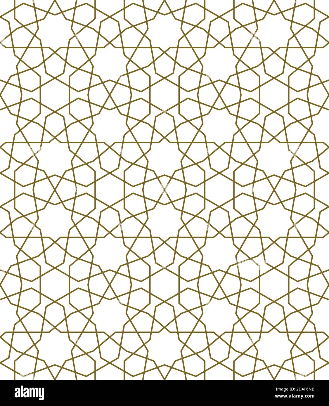 Sfondo motivo senza giunture basato su arte islamica tradizionale.colore marrone.ottimo design per tessuto,tessuto,copertina,carta da imballaggio,sfondo.linee sottili. Illustrazione Vettoriale