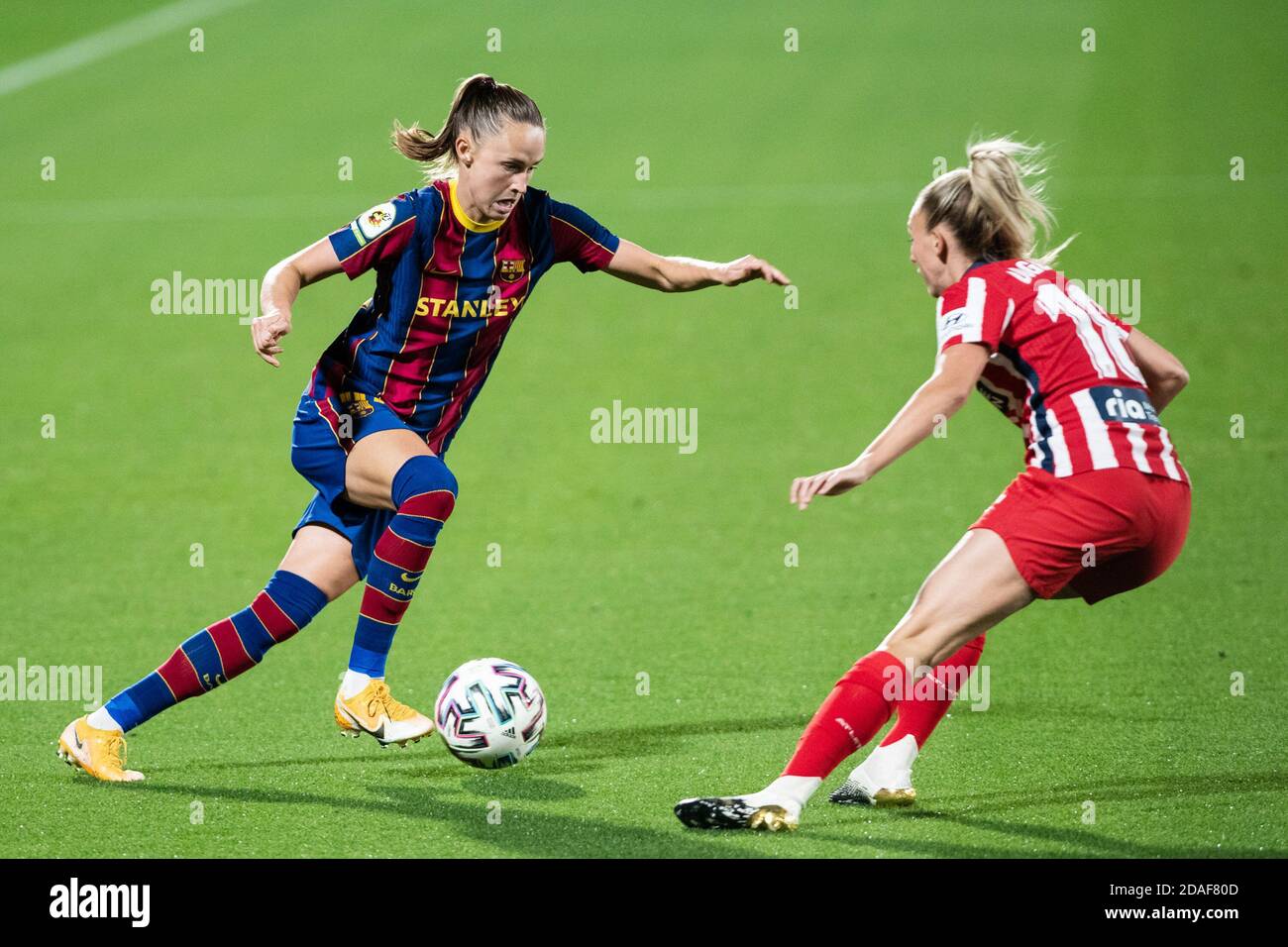 Caroline Graham Hansen del FC Barcelona durante il campionato femminile 039, la Liga Iberdrola tra FC Barcelona e Atlet P. Foto Stock