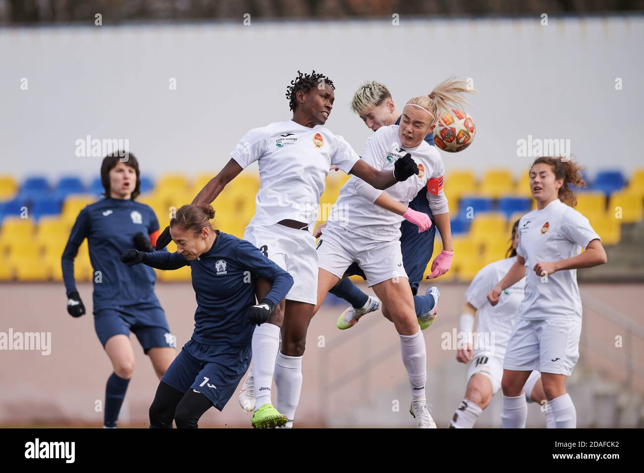 Kharkiv Ucrânia Novembro 2020 Jogo Futebol Feminino Zhitlobud