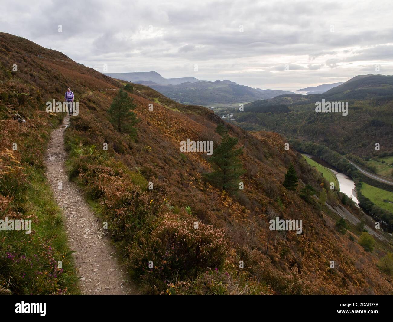 Barmouth Panorama Terrace Walk Foto Stock