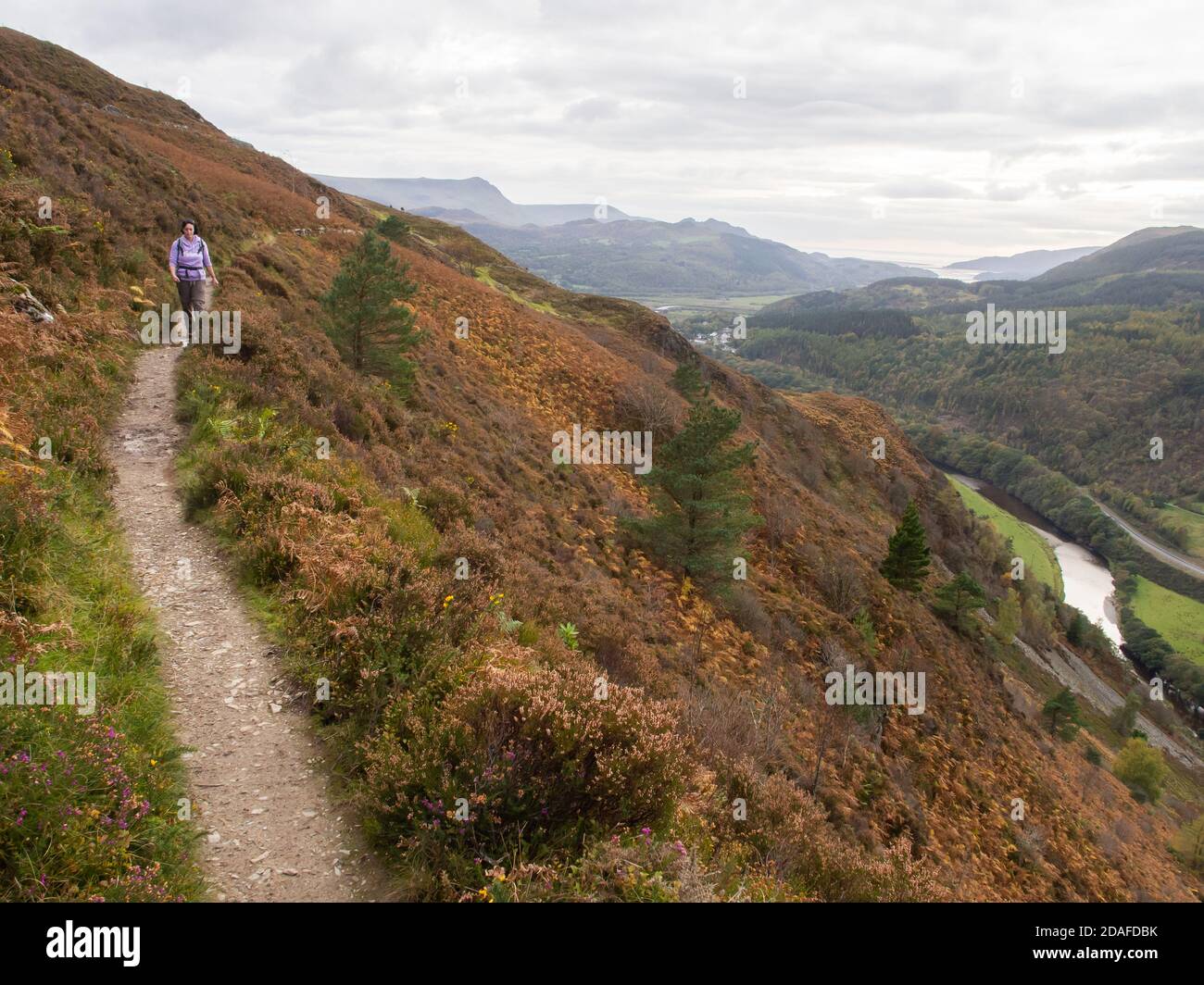 Barmouth Panorama Terrace Walk Foto Stock