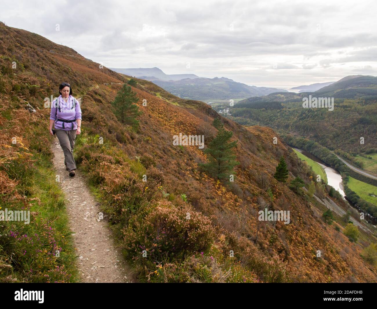 Barmouth Panorama Terrace Walk Foto Stock