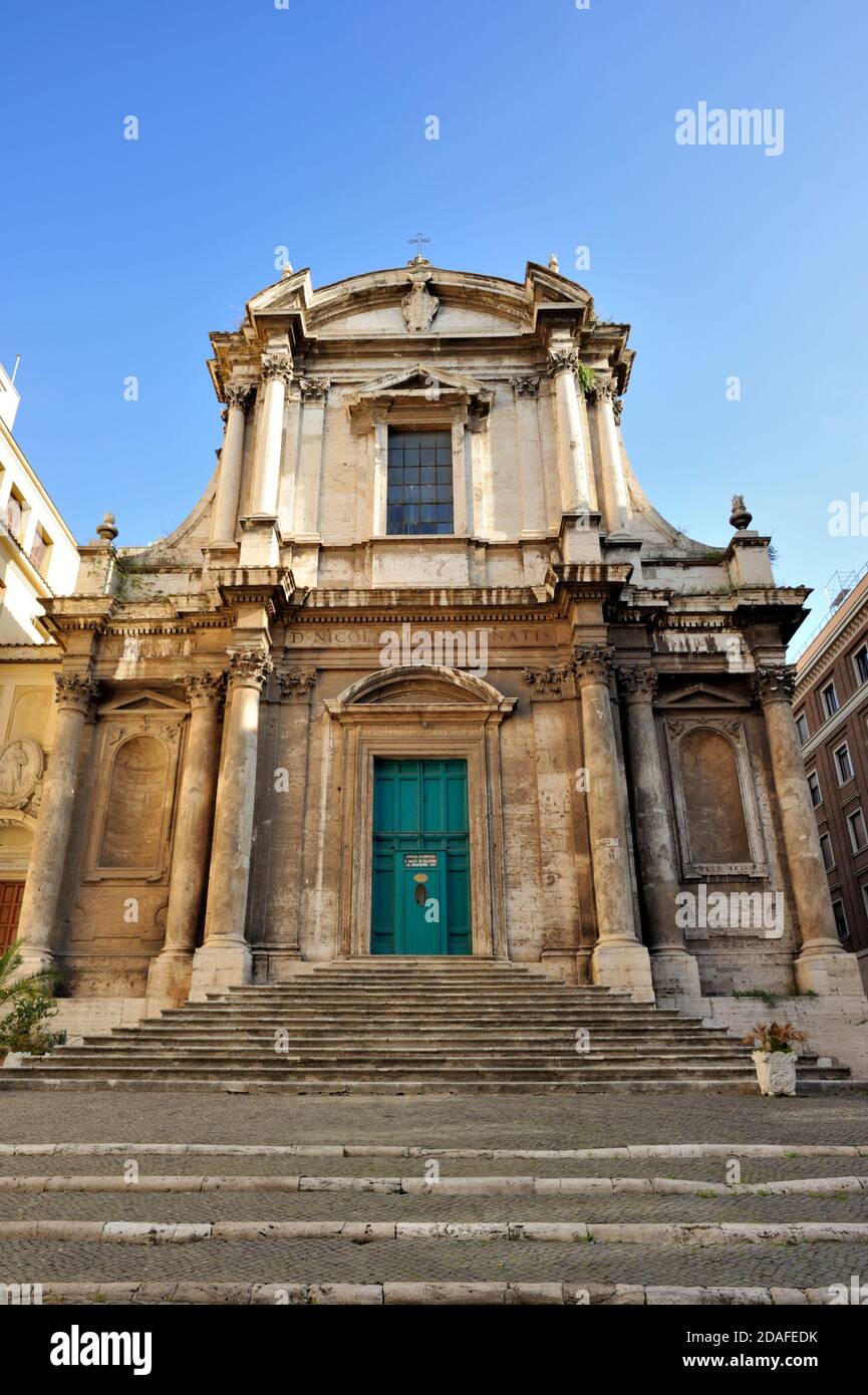 Italia, Roma, chiesa di San Nicola da Tolentino Foto Stock