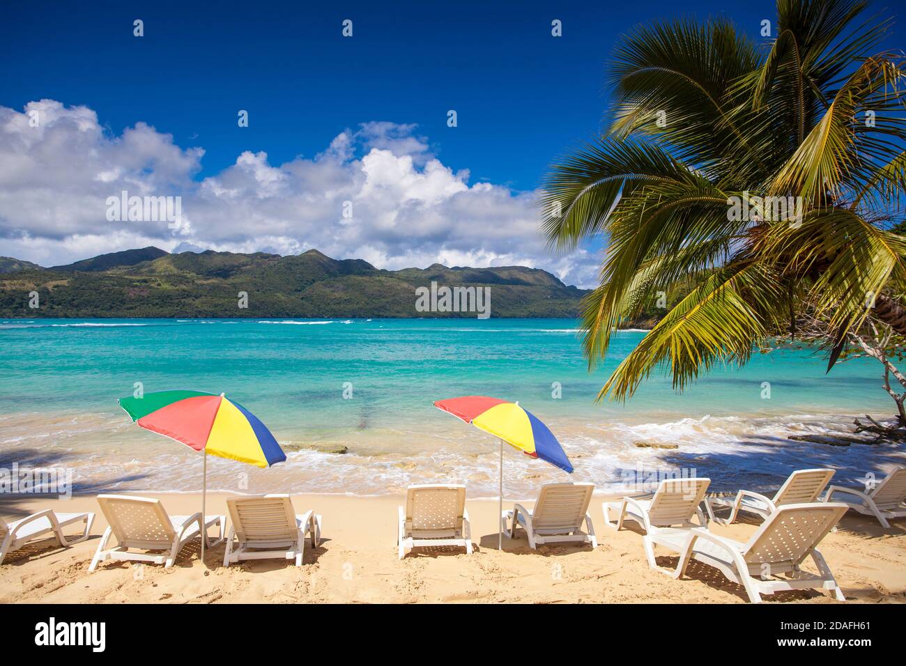 Repubblica Dominicana, penisola di Samana, Playa Rincon Foto Stock