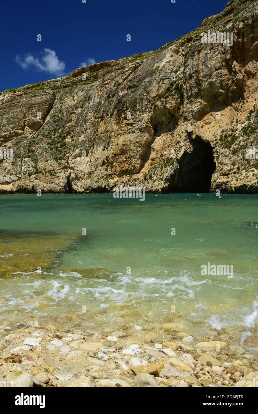 Il Mare interno a Dwejra a Gozo, Malta Foto Stock