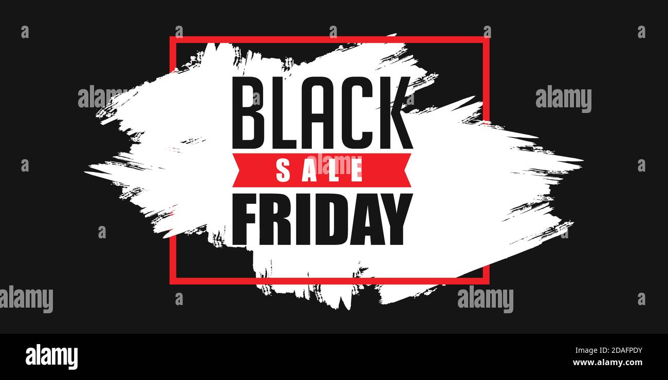 Design professionale per striscioni in vendita per il Black Friday Illustrazione Vettoriale