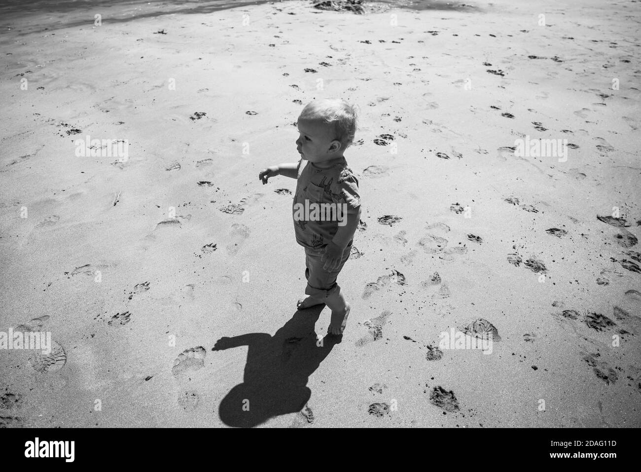 Bambini in vacanza al mare Foto Stock