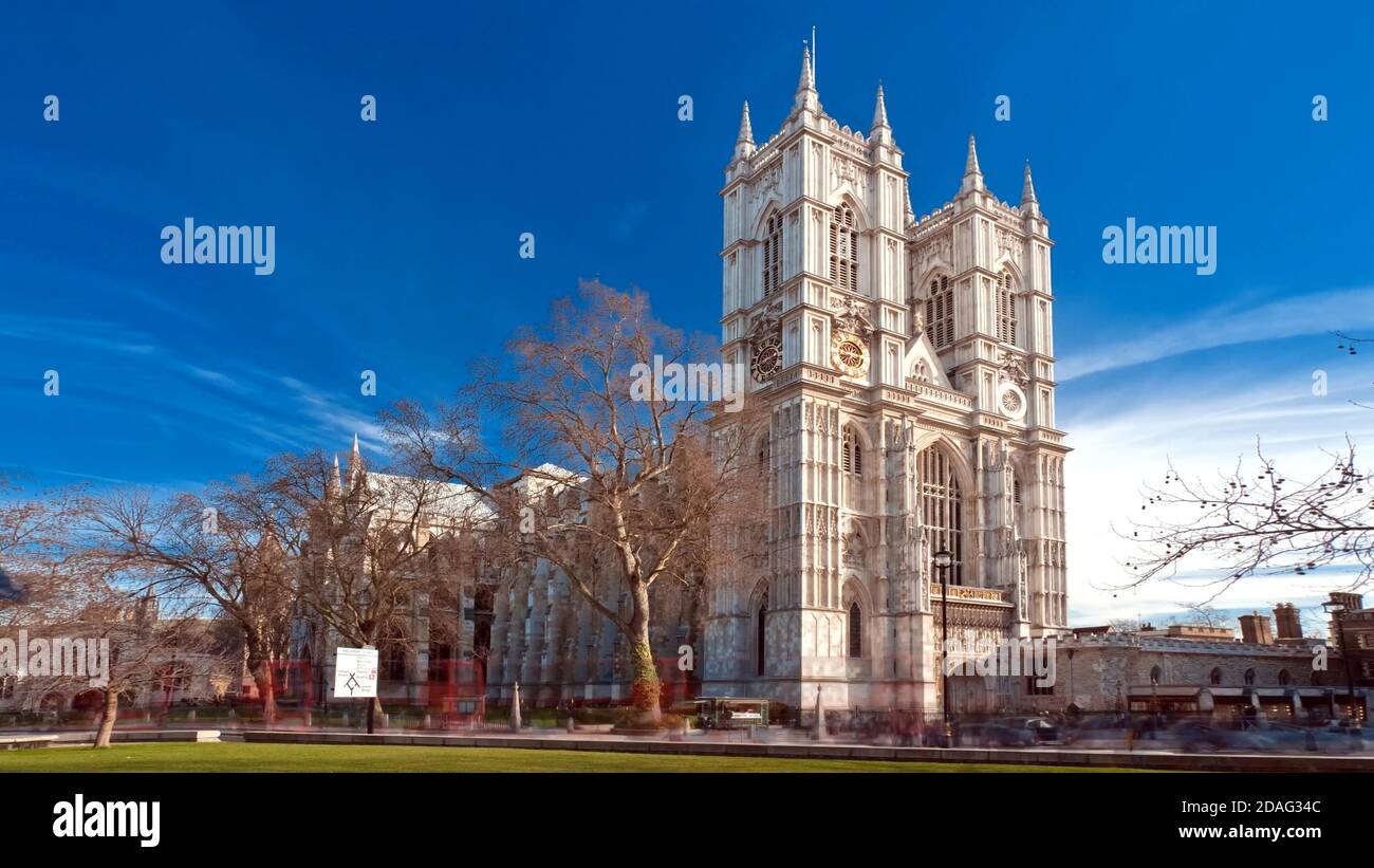 Westminster Abbey, Collegiata di San Pietro a Westminster, City of Westminster, Londra, Inghilterra, Regno Unito. Foto Stock