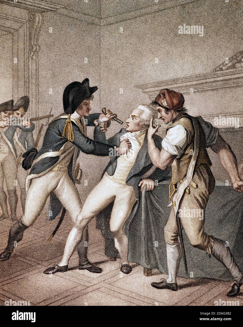 Arresto di Maximilien Robespierre - 27 luglio 1794 Foto Stock