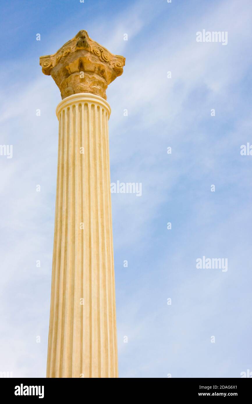 Rovine romane a Uthina (noto anche come Oudna), governatorato di ben Arous, Tunisia Foto Stock