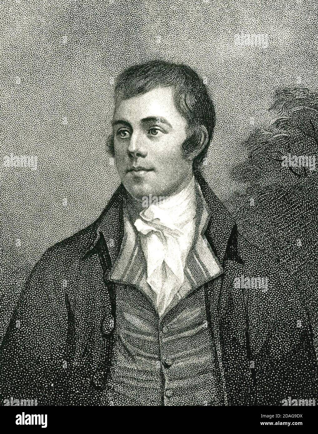 ROBERT BURNS (1759-1796) poeta scozzese nel 1787 Foto Stock