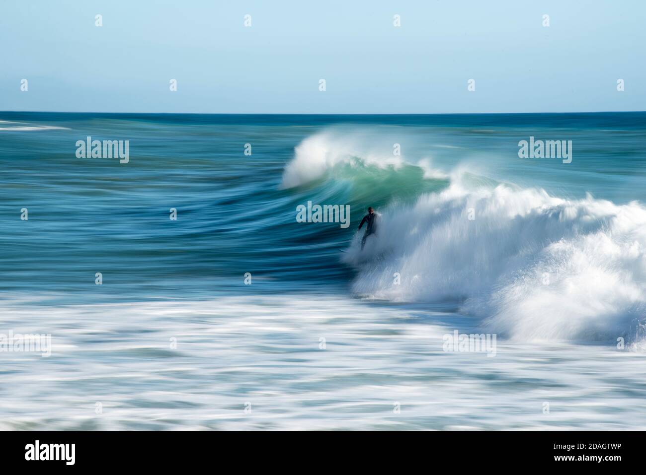 Azione libertà natura Sport Surf Seaoceran Blu Foto Stock