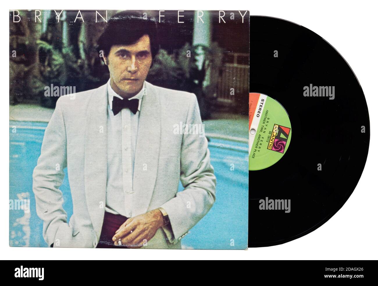 Un'altra volta un altro posto, un album solista di Bryan Ferry di Roxy Music Foto Stock Un'altra volta un altro posto, un album solista di Bryan Ferry di Roxy Music Foto Stock
