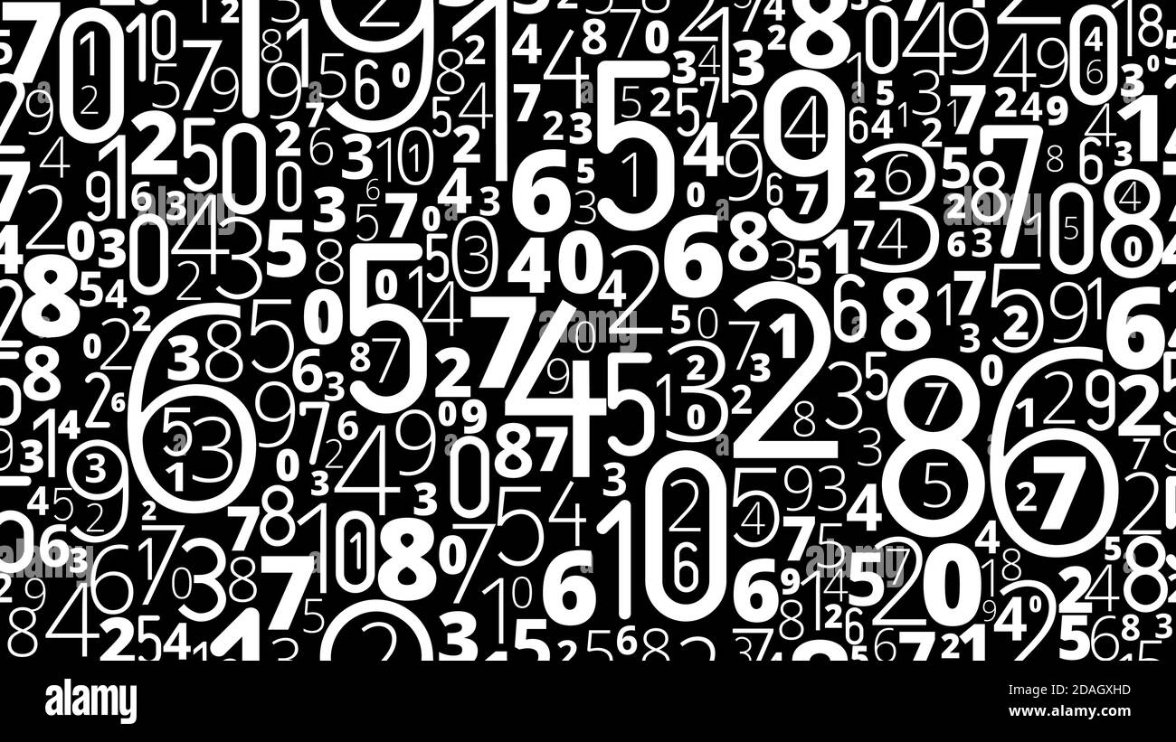 Sfondo vettoriale Numbers Illustrazione Vettoriale