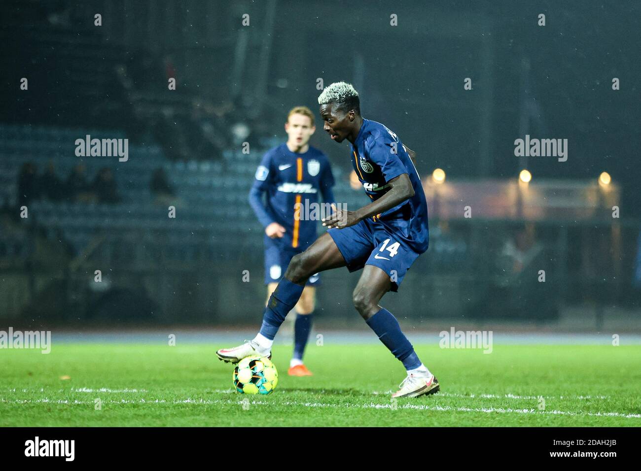 Hvidovre, Danimarca. 12 Nov 2020. Mohammed Diomande (14) del FC  Nordsjaelland è visto nella partita Pokal di Sydbank tra Hvidovre IF e FC  Nordsjaelland sulla Pro Ventilation Arena di Hvidovre. (Photo Credit: