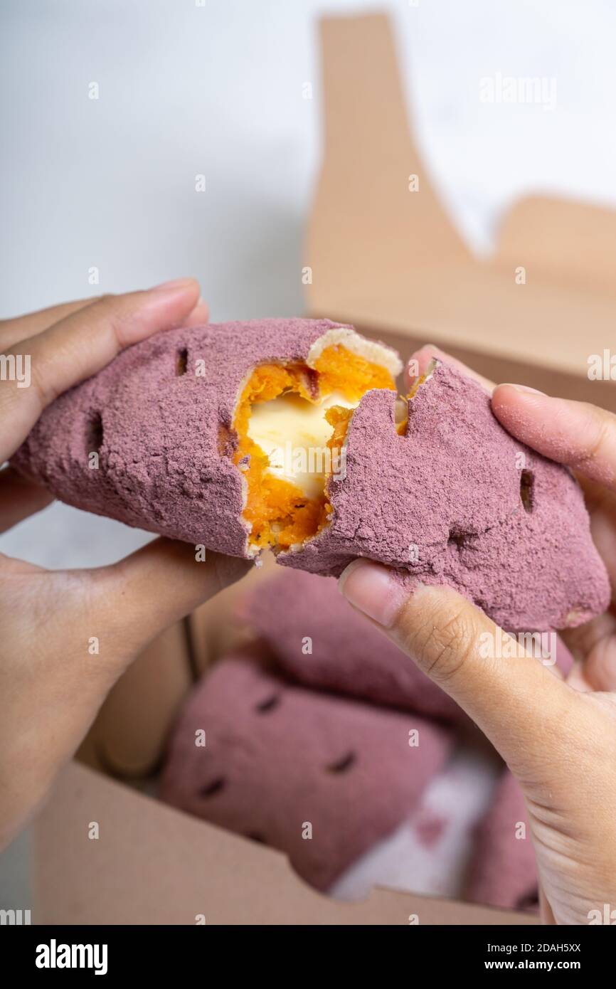 Pane di patata dolce coreano Foto Stock