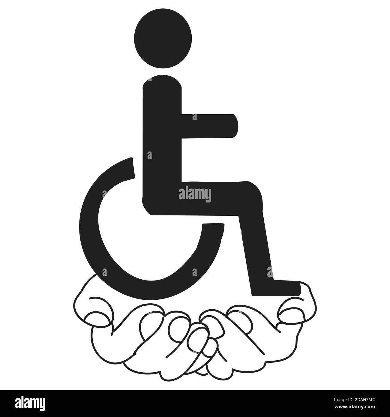 giorno di invalidità Illustrazione Vettoriale