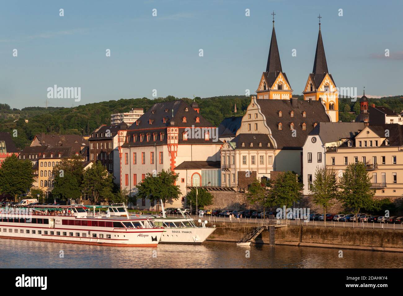 Geografia / viaggio, Germania, Renania-Palatinato, Coblenza, navi passeggeri verso della Mosella in , diritti-aggiuntivi-clearance-Info-non-disponibile Foto Stock