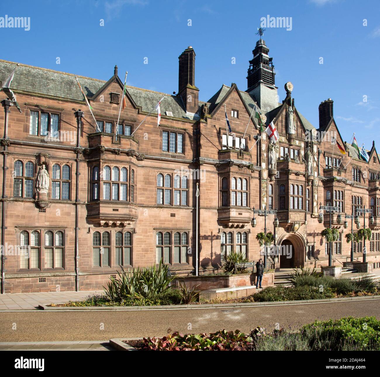 L'edificio Council House ha aperto nel 1917, stile Tudor, architettura del XX secolo, Coventry, Inghilterra, Regno Unito Foto Stock