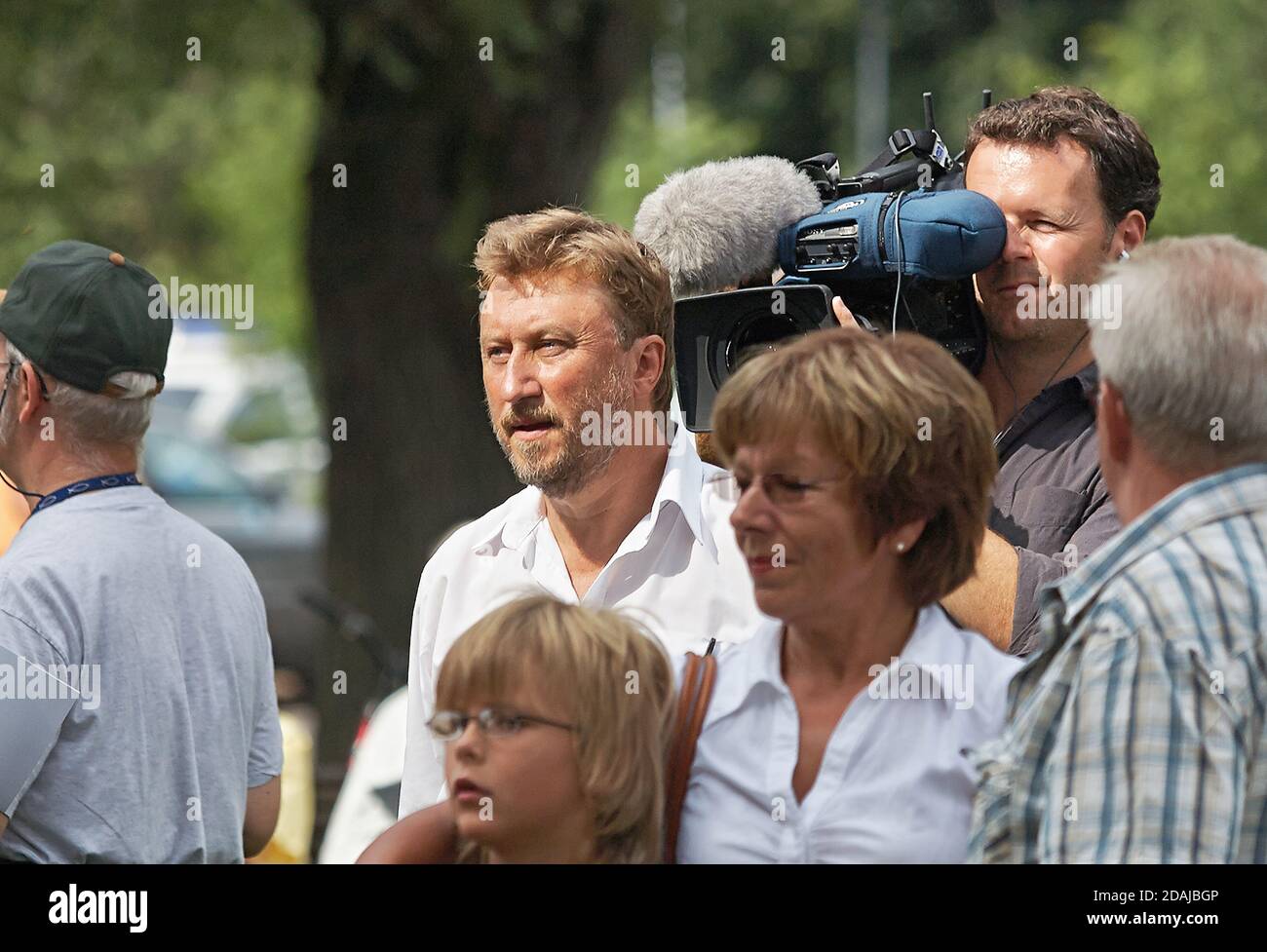 Janne Josefsson, giornalista della televisione svedese. Foto Stock