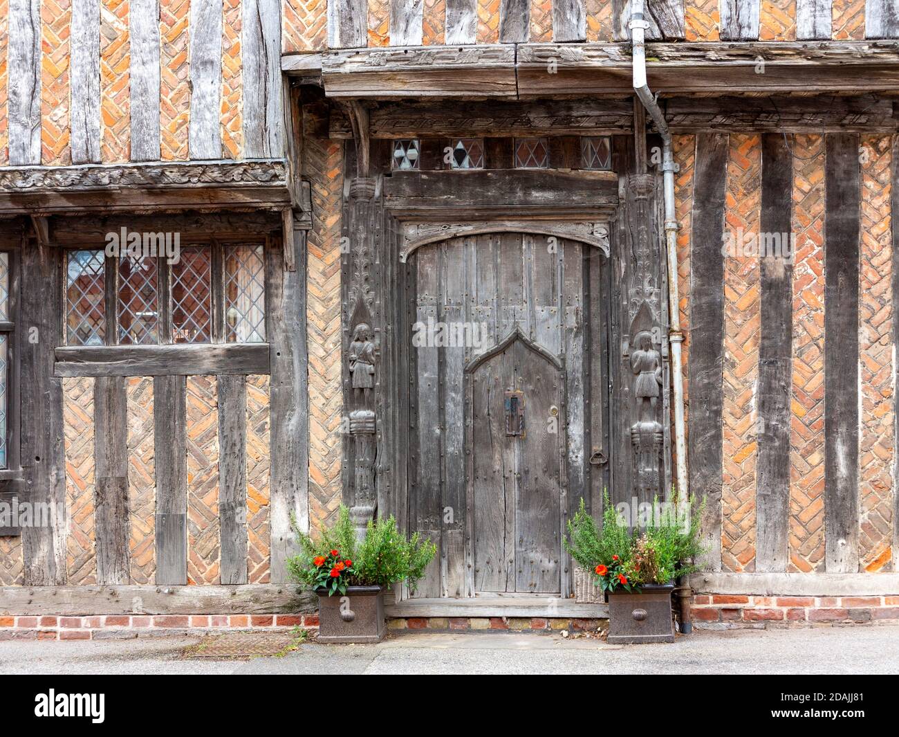 Edifici a graticcio Lavenham, Suffolk, Inghilterra, regno unito Foto Stock