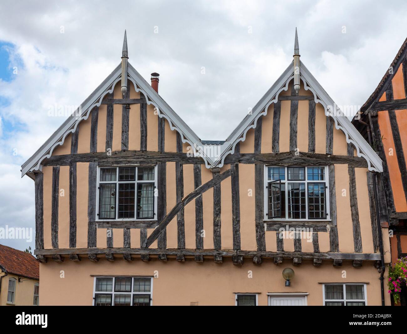 Edifici a graticcio Lavenham, Suffolk, Inghilterra, regno unito Foto Stock