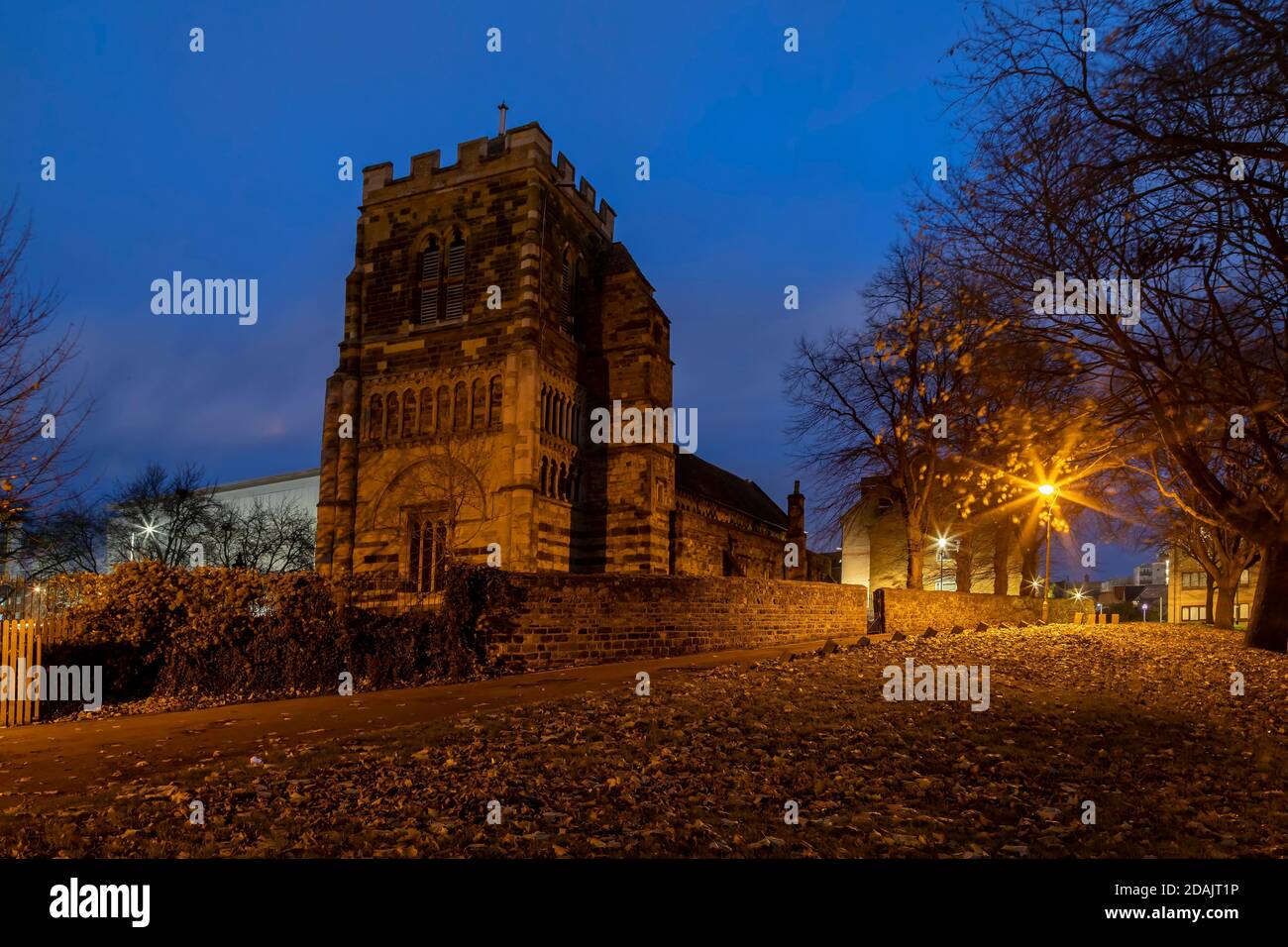 St Peter's Church, Mare Fair Northampton, Inghilterra, Regno Unito. Foto Stock