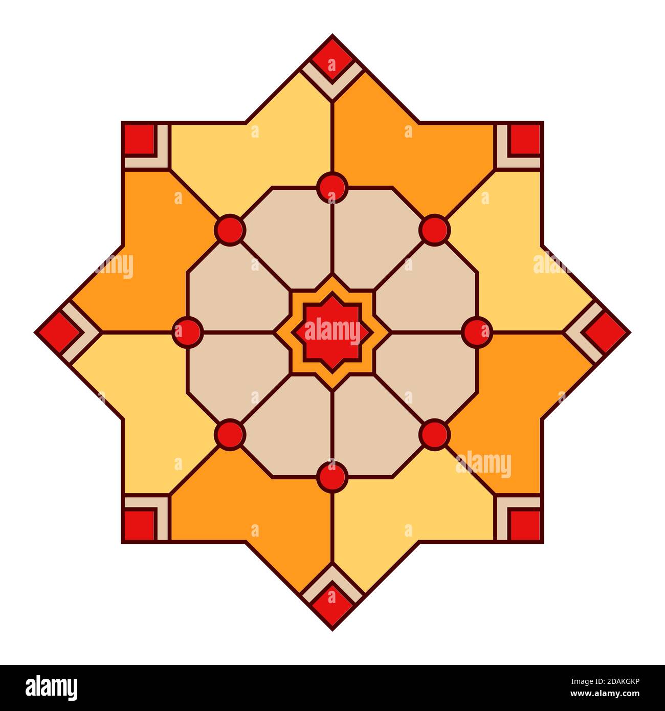Ornamento etnico rotondo stilizzato. Modello rotondo in stile arabo. Elemento di progettazione simmetrico. Segno geometrico. Illustrazione dei colori vettoriali. Illustrazione Vettoriale Ornamento etnico rotondo stilizzato. Modello rotondo in stile arabo. Elemento di progettazione simmetrico. Segno geometrico. Illustrazione dei colori vettoriali. Illustrazione Vettoriale