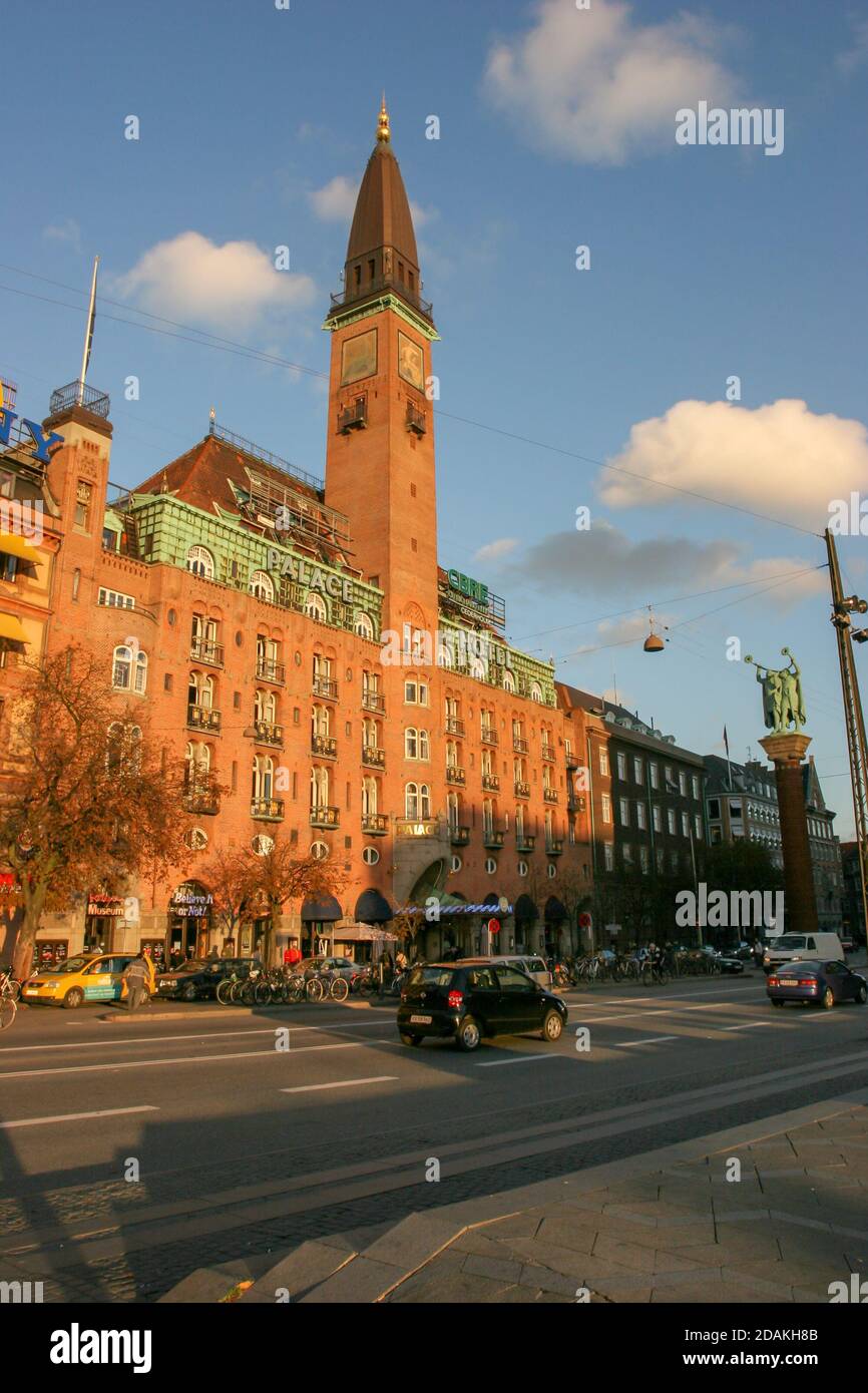 Copenhagen, Denamrk - Ottobre 22 2006 : le strade della bellissima città di Copenhagen Foto Stock